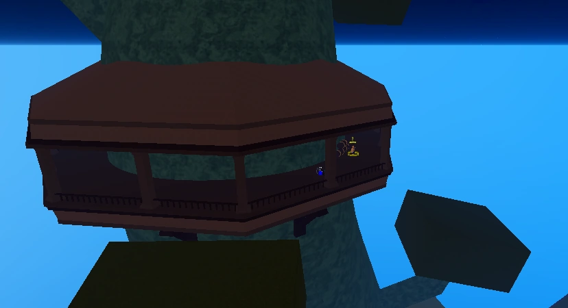 Horned Man 角男位置（浮龜島大樹上方平台）